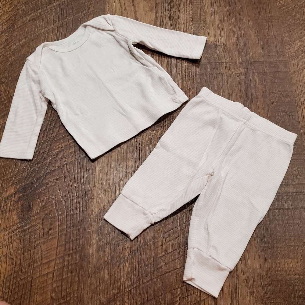 Carters Just One You Baby Girl Neutral Top Tee Shirt Leggings Pants Striped 3M